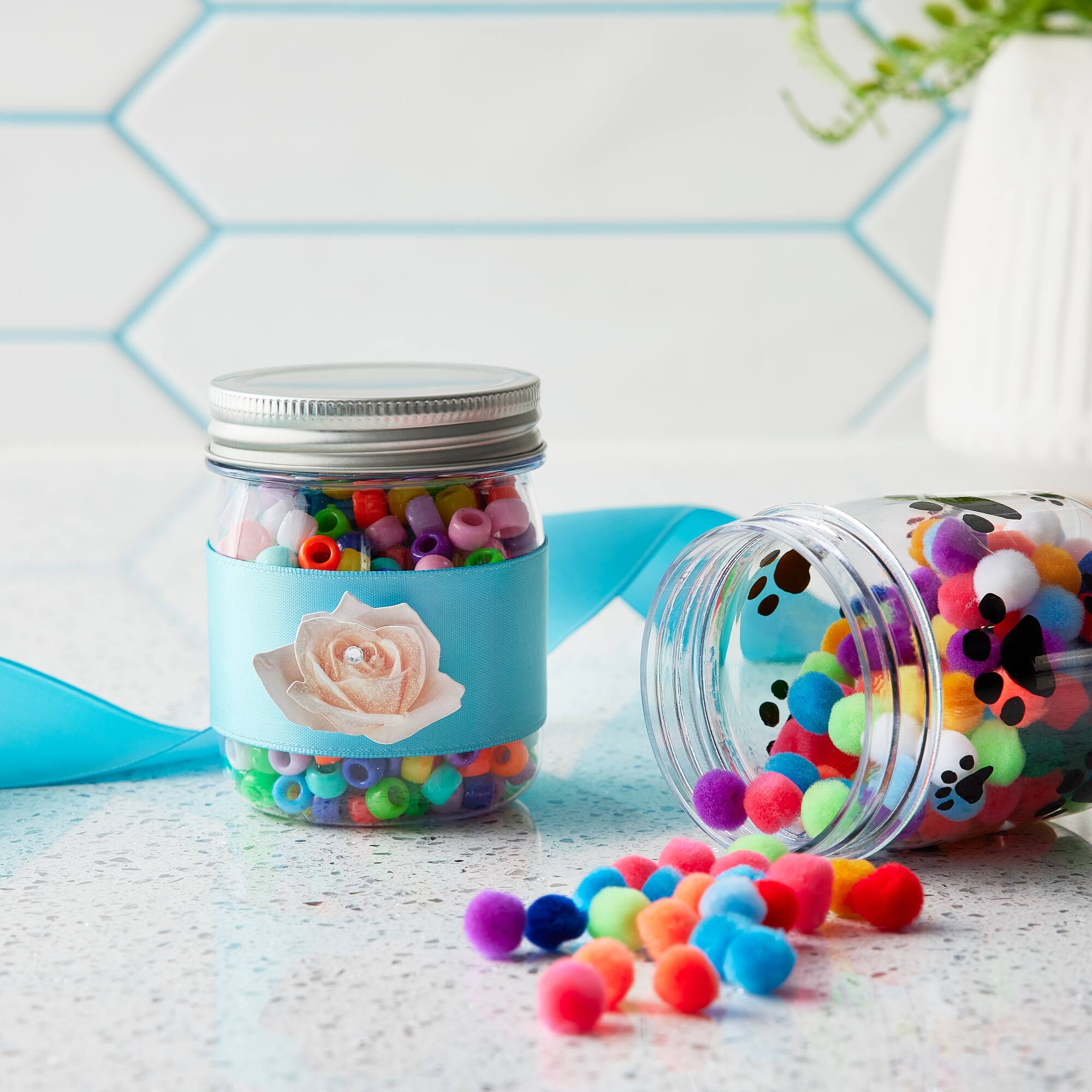 8 Packs: 6 ct. (48 total) 8oz. Plastic Mason Jars by Celebrate It™